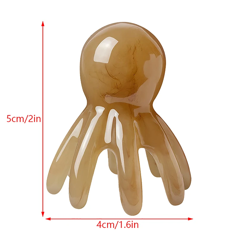 2 Stuks Hars Octopus Kam Head Massager Meridiaan Schrapen Hoofdhuid Massage Acupunctuur Spa Body Home Gezondheid Therapie Tool