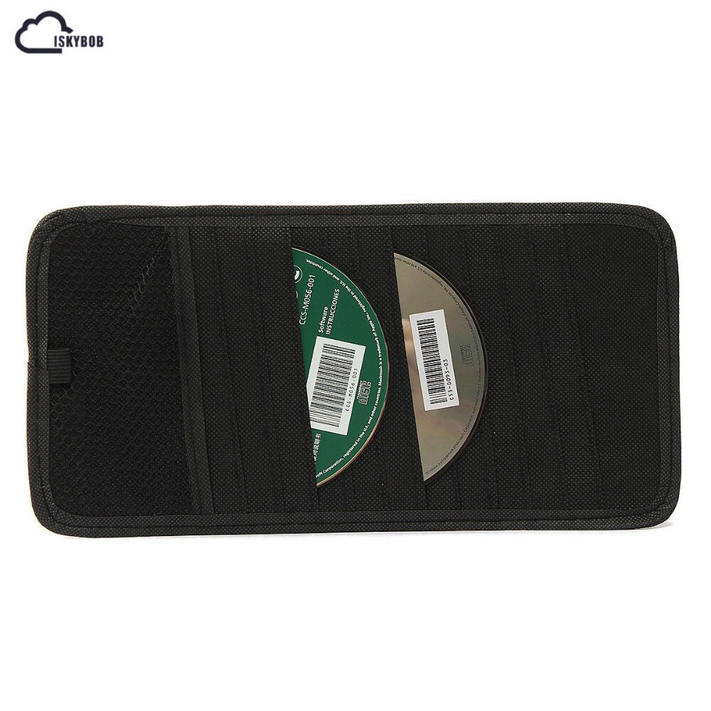 Car Zonneklep Opslag Cd/Dvd Black Pocket Case Organizer Houd 12 Discs Auto Organisatoren