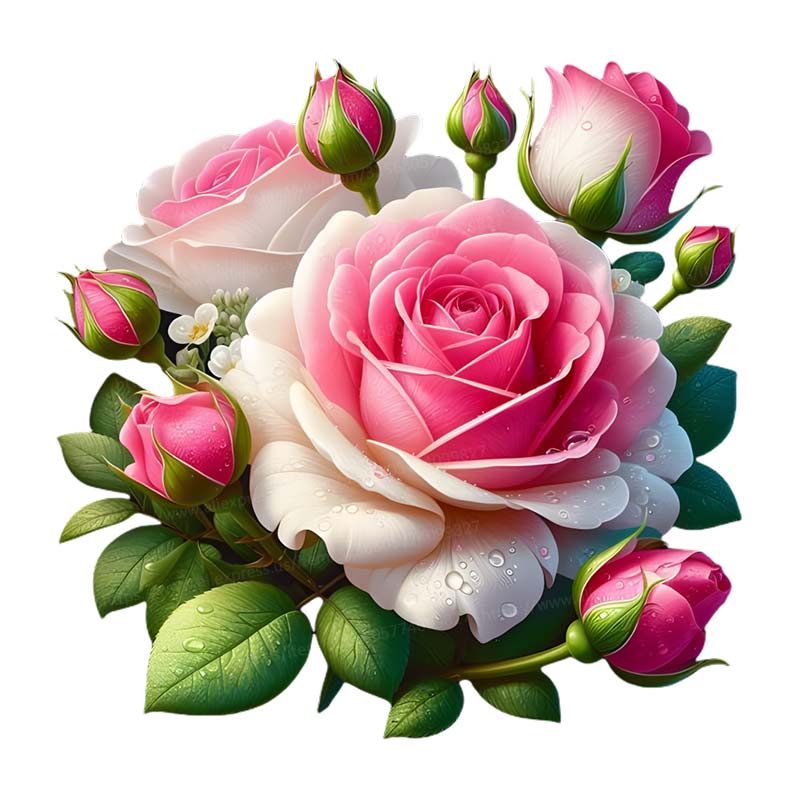 Romantic Rose Wall Sticker Bathroom Toilet Decor Living Room Cabinet Refrigerator Home Decoration Decals Stickers S424: Small / black