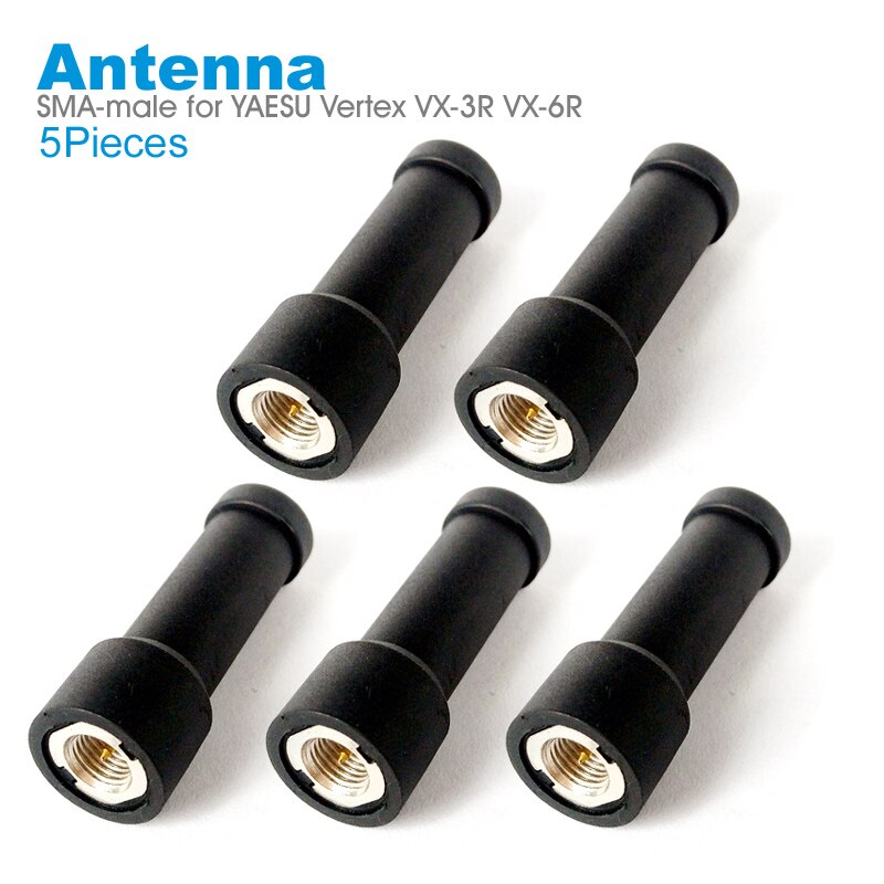 Mini Thumb Antenna for Walkie Talkie YAESU Vertex VX-3R VX-6R FT-60R VX-300 FT-250R PUXING PX-325 PX-333 TH-UVF9 Two Way Radio: 5Piece