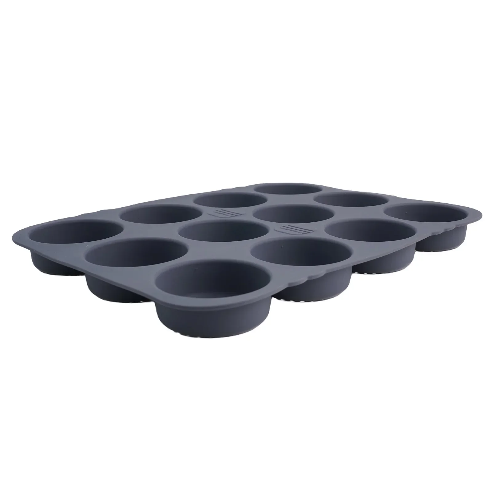 Silicone Hamburger Bun Baking Tray with 12 Cavity Nonstick for Making Perfectly Sized Burger Buns and Muffins