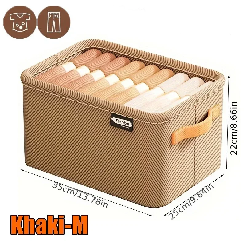 Wardrobe Organizer Box for Storage in The Closet Underwear Drawers Storage Bedroom Cabinet Socks Bra Storage Pants Organizer: light yellow