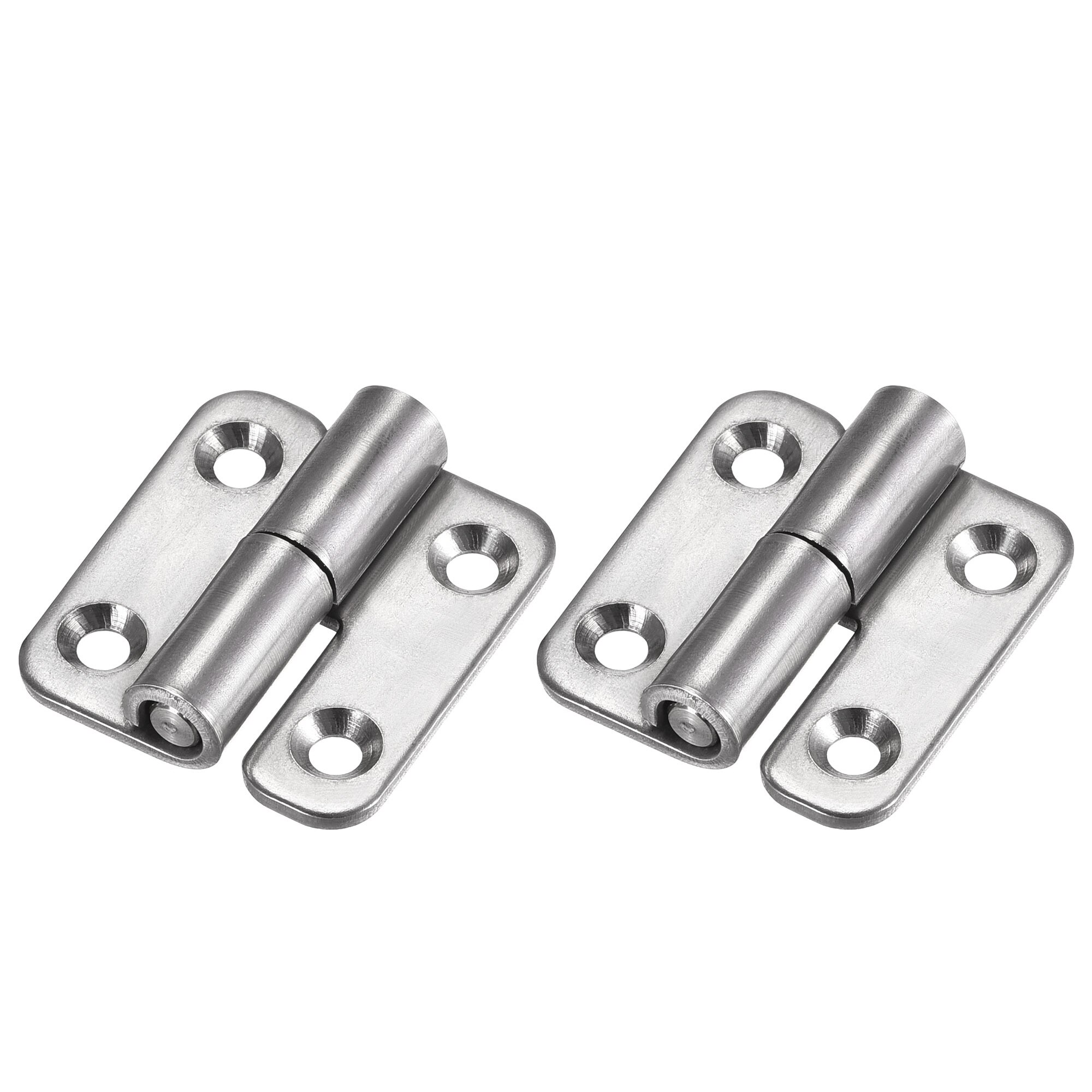 Uxcell Lift Off Hinge , Left Handedness Mini Stainless Steel Hinge Detachable Slip Joint Small Flag Hinges 37mm Long 2pcs