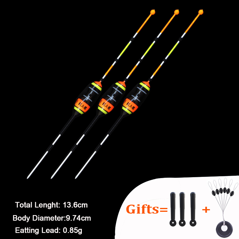 3pcs/Lot Fishing Floats Shrimp Floaters Grass Pond Ice Fishing Bobbers Fresh Water Balsa Wood Fishing Tackle Accessory: Green