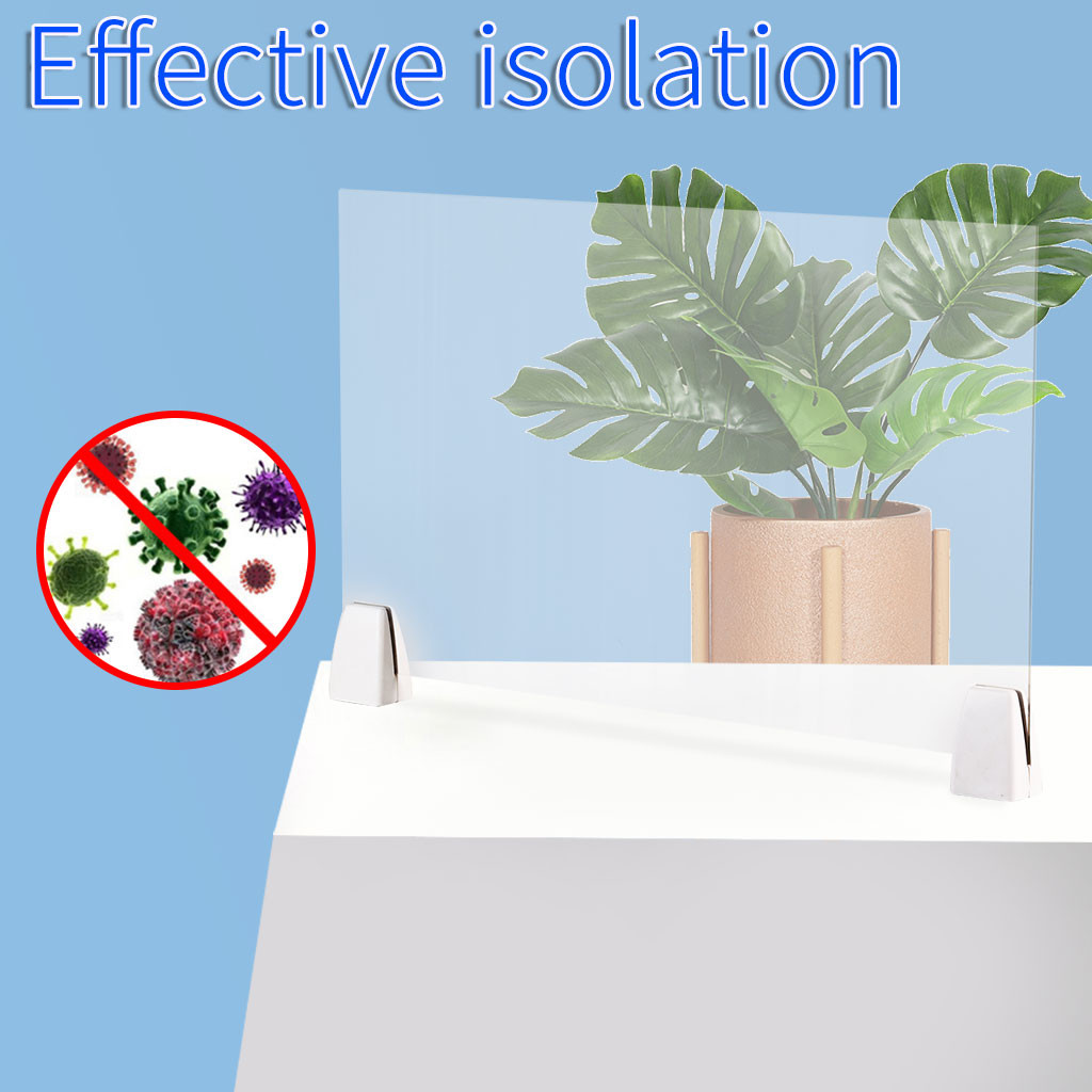 Sneeze Guard Shield Protection Safety Counter Top 50x32cm Perfection Reception Counter Side Office Reception Droplet Defense