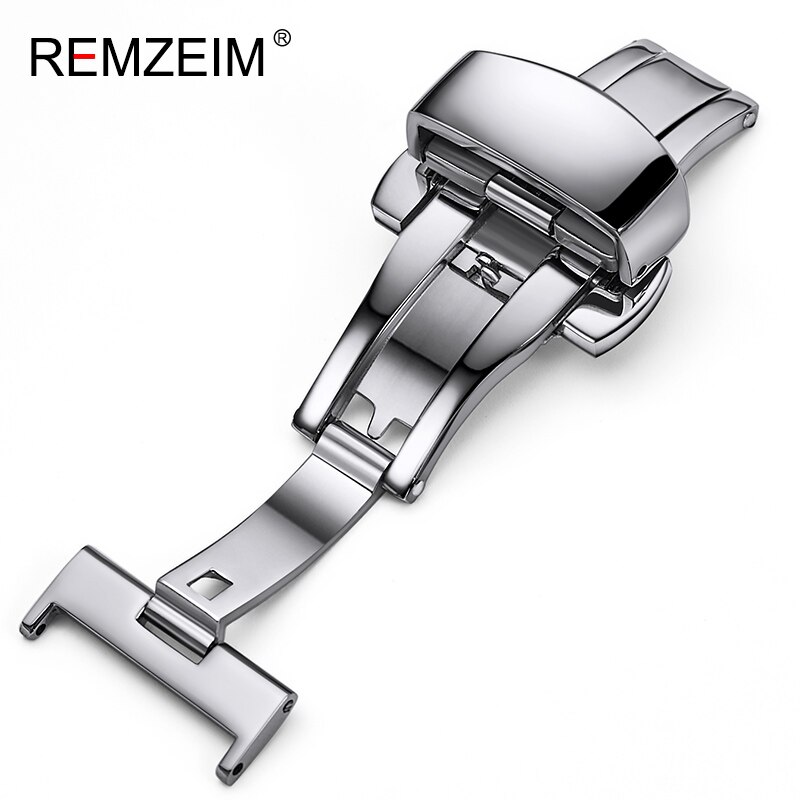 Armband 16mm 18mm 20mm 22mm 24mm Edelstahl Schmetterling Deployment Uhr Band Schnalle Feste Automatische taste Mit