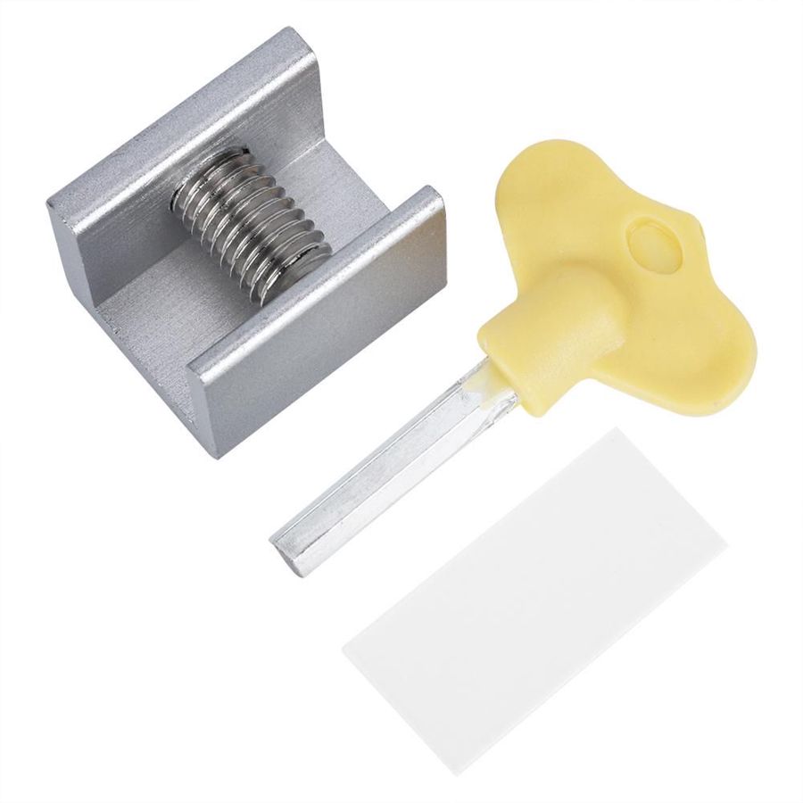 10 Set Sliding Window Safety Lock Aluminum Alloy Slide Security Lock Stopper with Keys Sliding Door