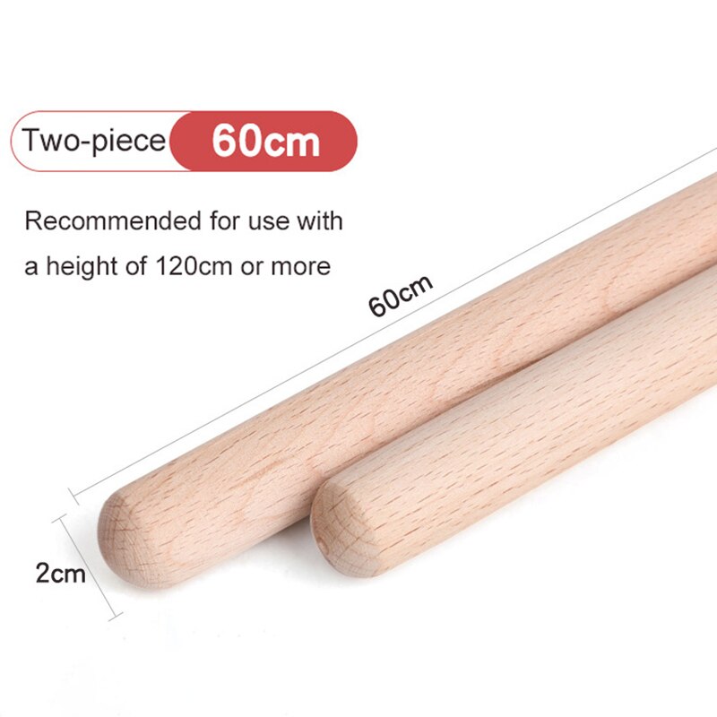 Yoga Sticks 2 Pieces of Indoor Sports Dancers Gymnasts Fitness Strapless Beautiful Back Durable Shaping Stretching Tools: 60cm
