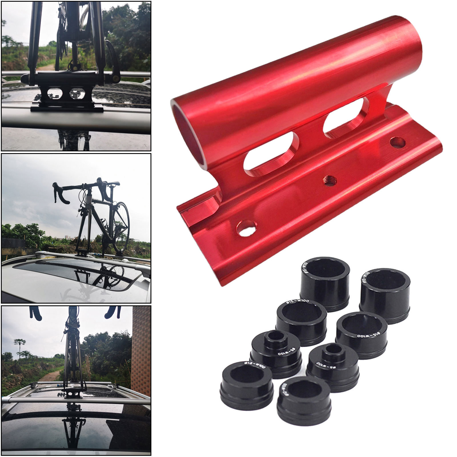 Bike Fork Mount Car Rack Holder Quick Release Thru Axle Bikes Carrier
