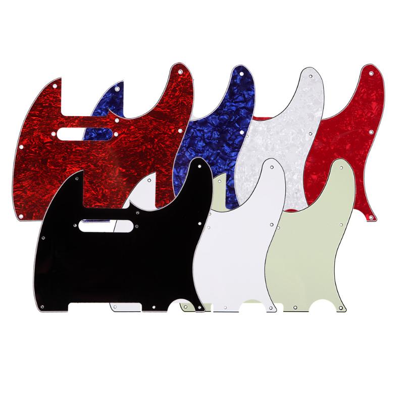 3Ply Aged Pearloid Pickguard Tele Style Guitar Pickguard Aged Musical Instrument Guitar Parts Accessories with 6 Colors