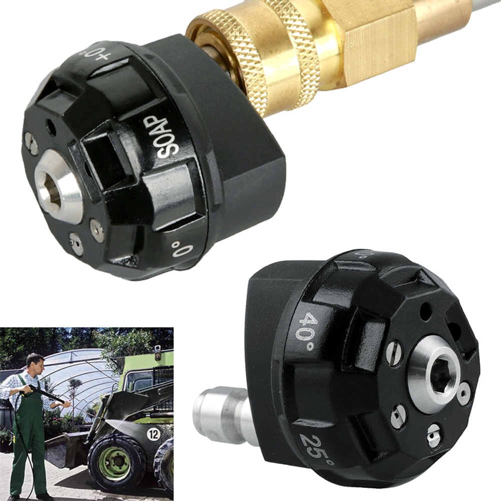 6 in 1 Hochdruck Waschanlage Düse schnell anschließen Tipps für Auto Waschen 1/4 zoll Wasser Spalte sprühen Dusche Fan Auto Reinigung Zubehör