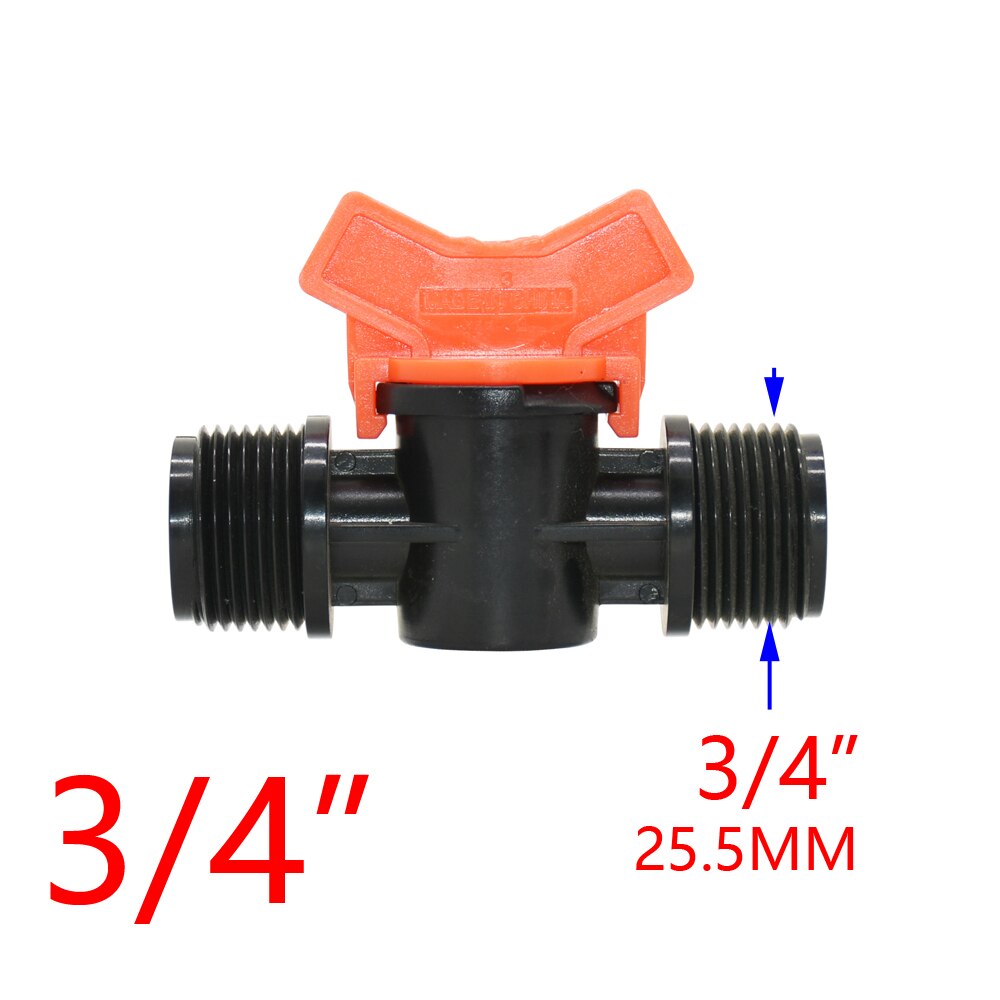 1/2 3/4 Inch Thread Garden Tap Irrigation Valve Water Hose Garden Plumbing Epair Coupler Drip Irrigation Pipe Adapter