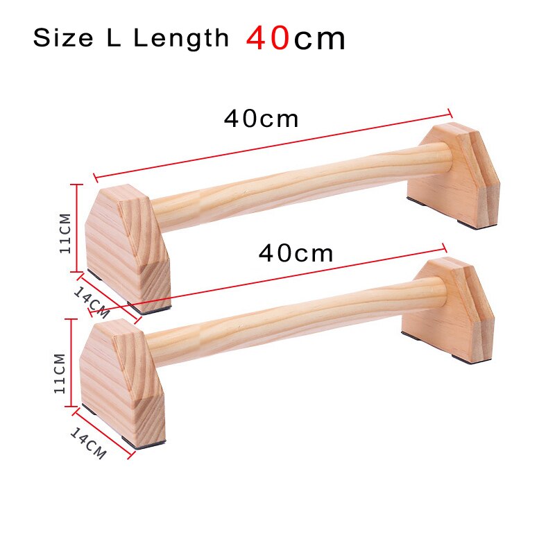 Form for fitness push-ups gymnastiksal træning brystet h-formet træ calisthenics håndstand parallel stang dobbelt stang: 40 cm ( store)