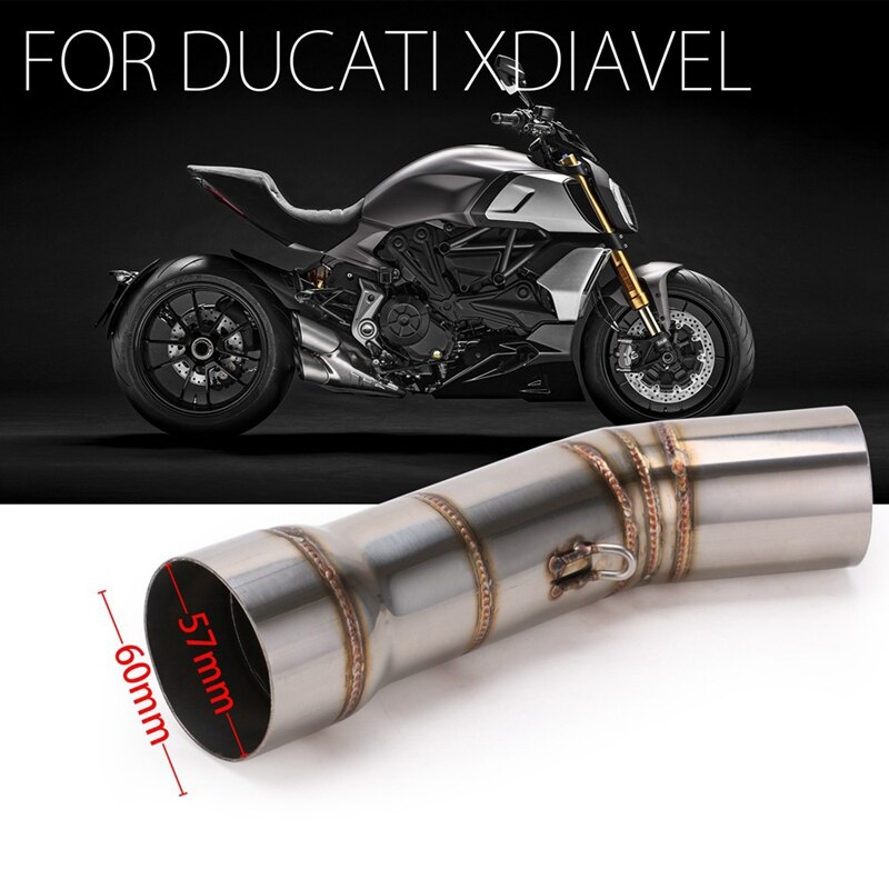 51mm slip-on udstødning til ducati diavel modificeret mellemrørsforbindelsesrør til motorcykeldele