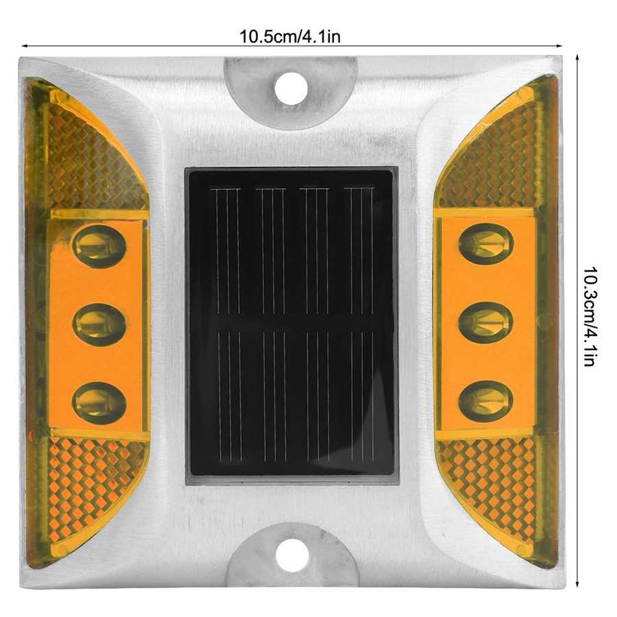 Road Stud LED Solar Power Ground Marker Lights Waterproof Outdoor Driveway Road Highway Spike Lamp
