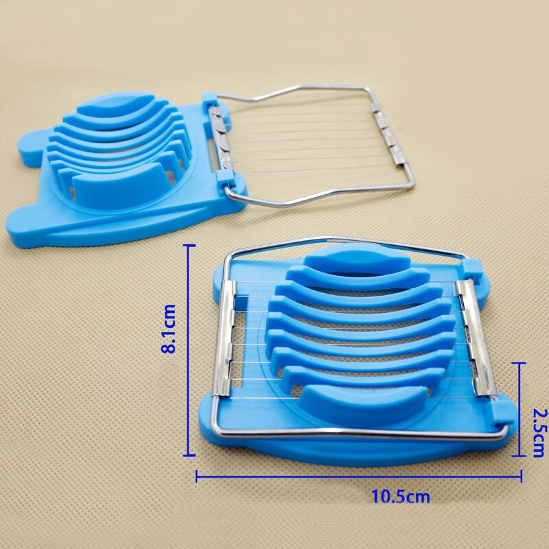 Cut Multifunctionele Keuken Egg Slicer Sectioner Cutter Mold Flower Edges Kleur Willekeurige