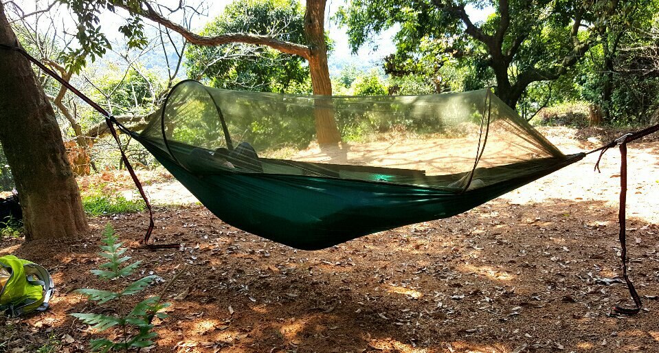 Mosquito Net Hammock Outdoor Swing Sky Tent 250x120cm Anti-mosquito camping Canopy Awning Set Bed Multi-color Optional