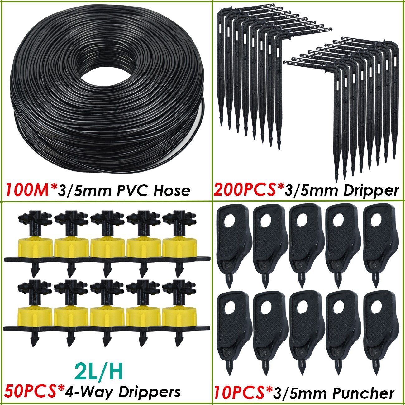 KESLA 4L/H arrow drip system emitter 4-way drip arrow Dripper Greenhouse Irrigation system water garden 40sets 20sets 10set: Orange