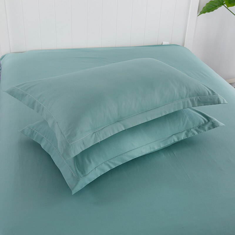 Taie d'oreiller rectangulaire 100% coton, 2 pièces, solide, 48x74cm, , 45: Color 10