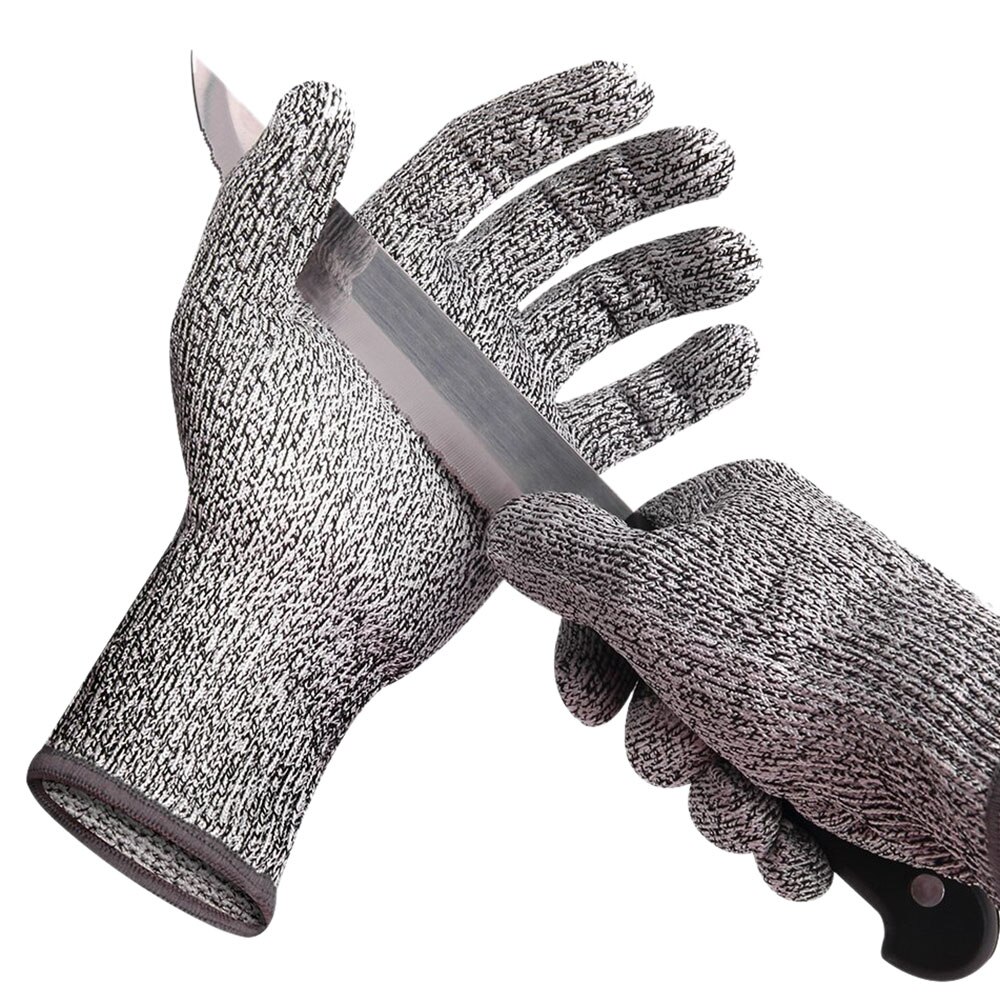HPPE Anti-coupe 5 niveaux HPPE résistant aux coupures gants couteau de cuisine résistant aux coupures Protection main cuisine jardin gants outils