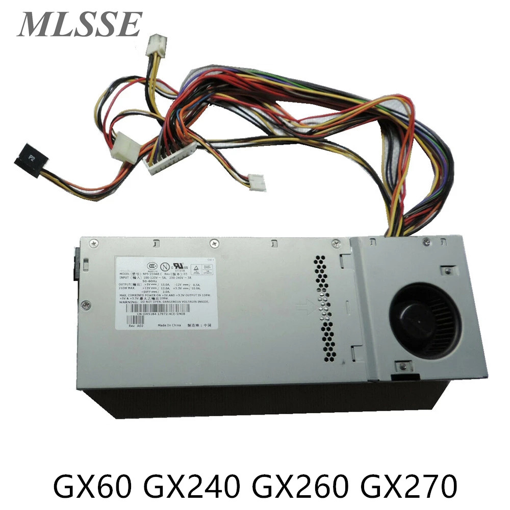 Original para Dell GX60 GX240 GX260 GX270 GX280 210W de potencia de 20 + 4PIN CN-0W5184 NPS-210AB C NPS-180BB U1806F3 U2106F3