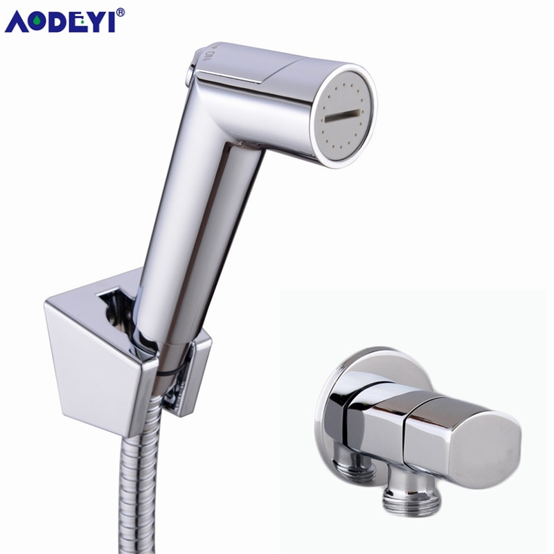 ABS Toilet Bathroom Hand Held Bidet Spray Diaper Shower Sprayer Set Flow Control Portable Shattaf Jet Douche kit