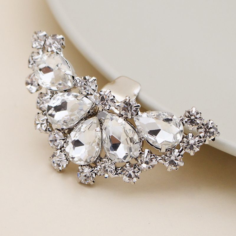 Pince pour chaussures à talons hauts pour femmes, breloques élégantes, pince à boucle amovible, à la , à strass, décoration pour chaussures