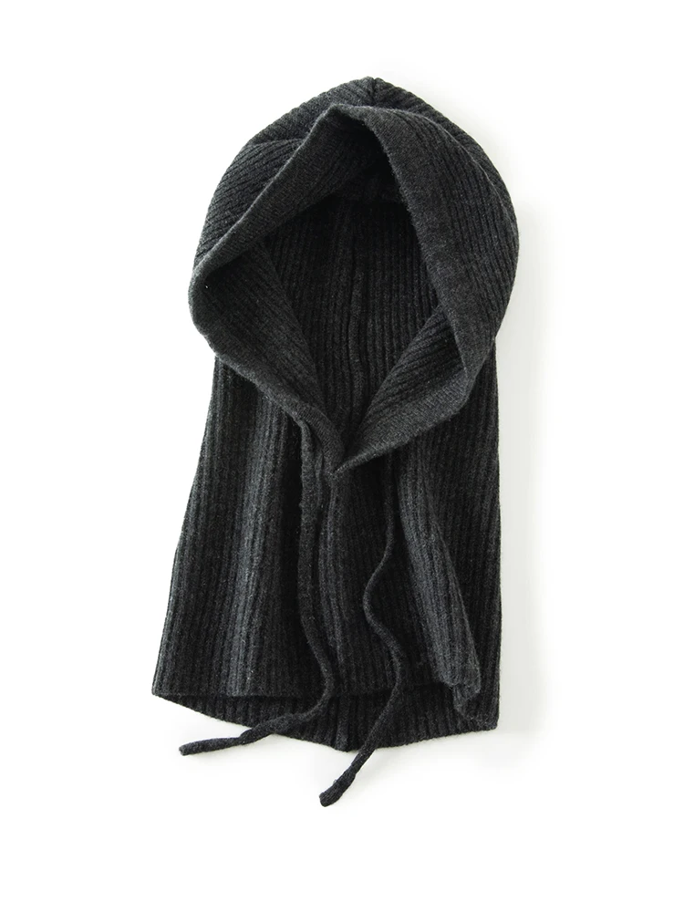 Ull kasjmir strikket hette lue skjerf luer dame menn vinterhals varm balaklava hodeplagg luer unisex 4 farger