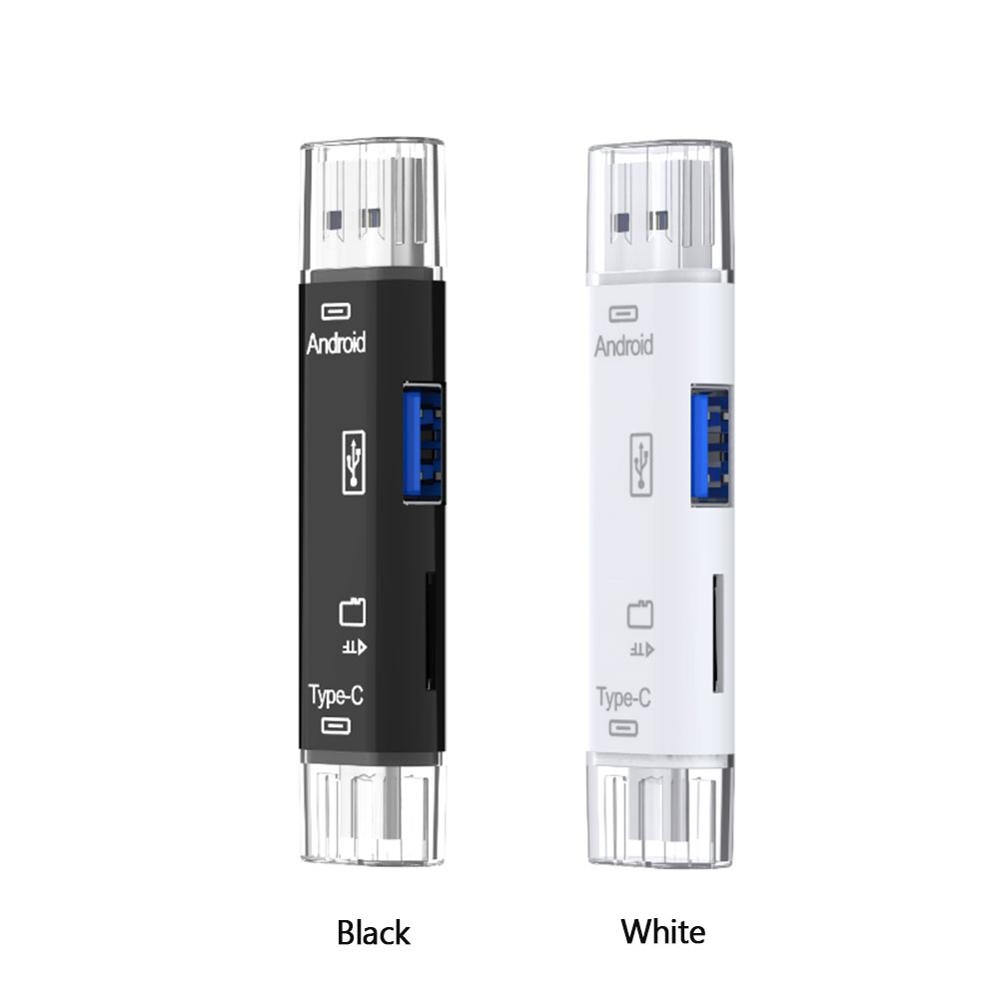 5 em 1 usb 3.0 tipo c/usb/micro usb leitor de cartão de memória tf, adaptador otg, driver de flash.