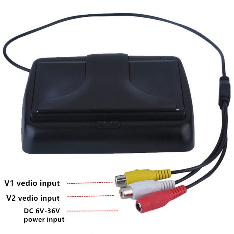 4.3 Inch TFT LCD Monitor Opvouwbare Monitor Reverse Camera Parking System voor Achteruitkijkspiegel Monitoren NTSC PAL