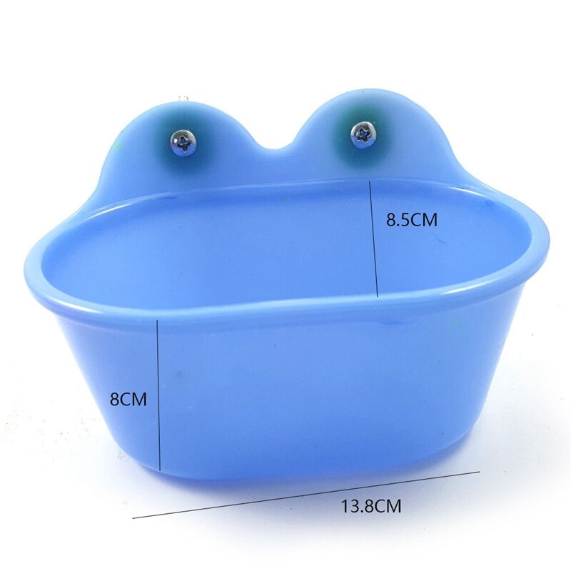 Bañera para loros con espejo, caja de ducha para baño de pájaros, espejo para periquitos, peonías, juguetes para mascotas, cuidado de aves, jaula para mascotas pequeñas, accesorios: Deep Blue