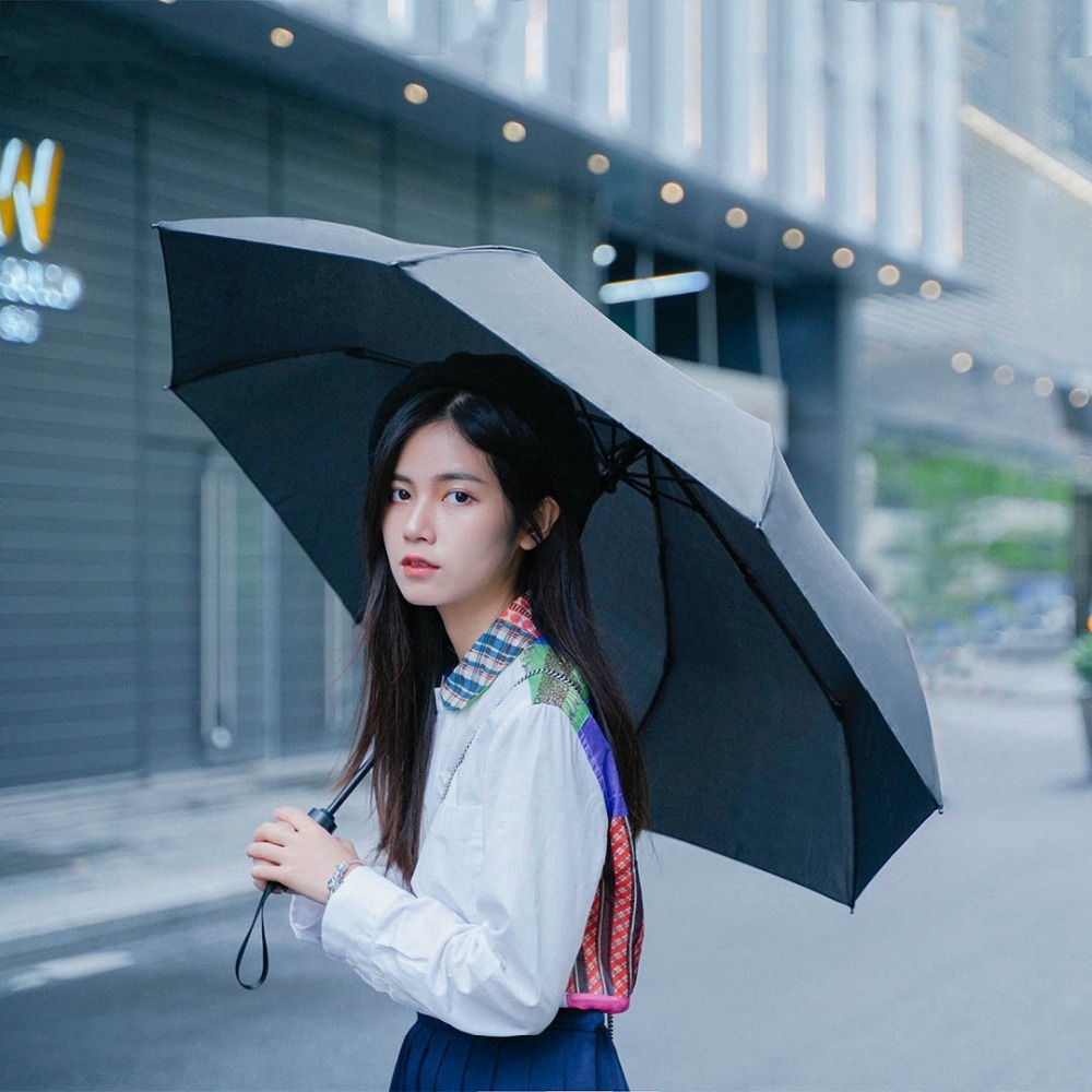 Xiaomi Mijia WD1 Automatische regenachtige paraplu Zonnige regenachtige zomer Aluminium Winddicht Waterdicht UV Parasol Zonnescherm Man Vrouw