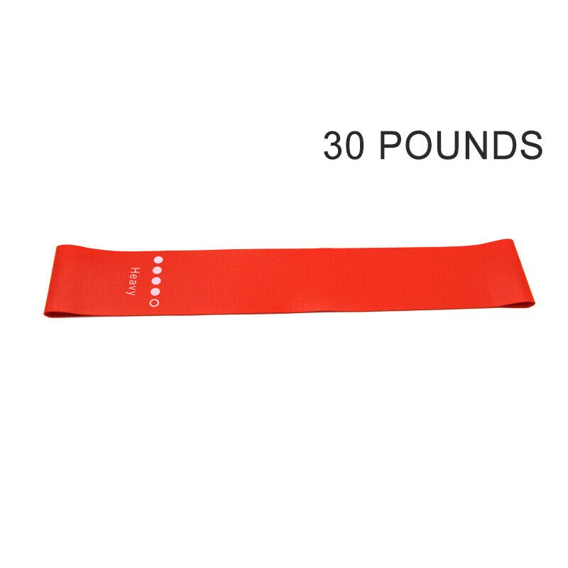 5 Workout Bands Fitness Equipment Exercise Resistance Loop Bands Set Of With Carry Bag For Legs Butt Arms Yoga Fitness Pilates: 1pc red
