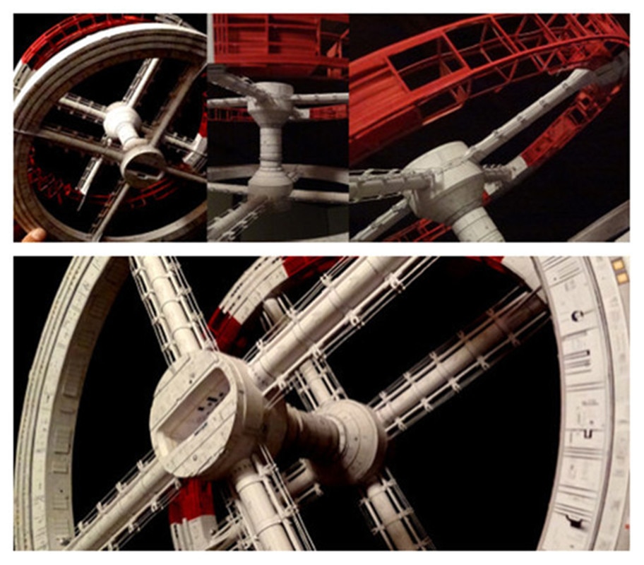 Film 2001: A Space Odyssey Space Station Gradius Paper Model Kit 30cm=12" Tall