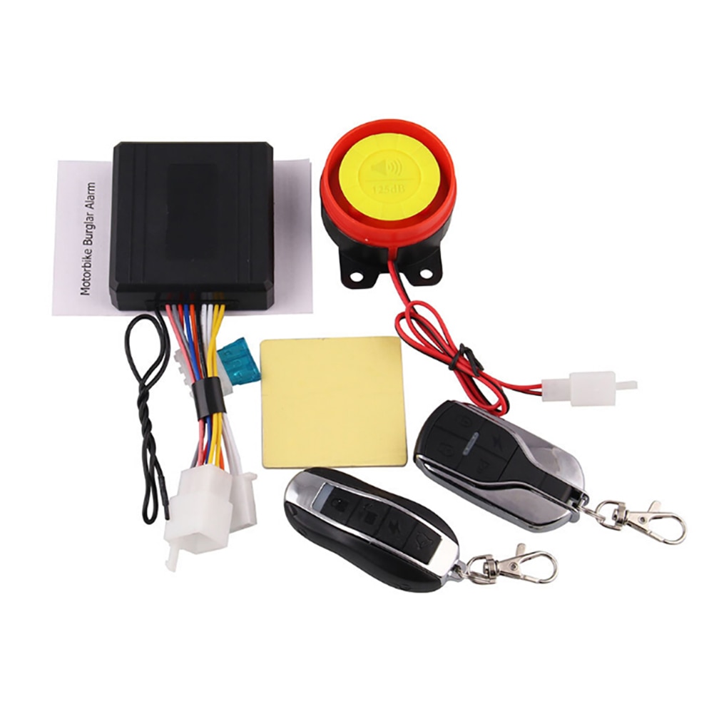 Motorfiets Alarm Anti-Diefstal Scooter Bescherming Inbreker Systeem Afstandsbediening Motor Start Universele Motor Chopper