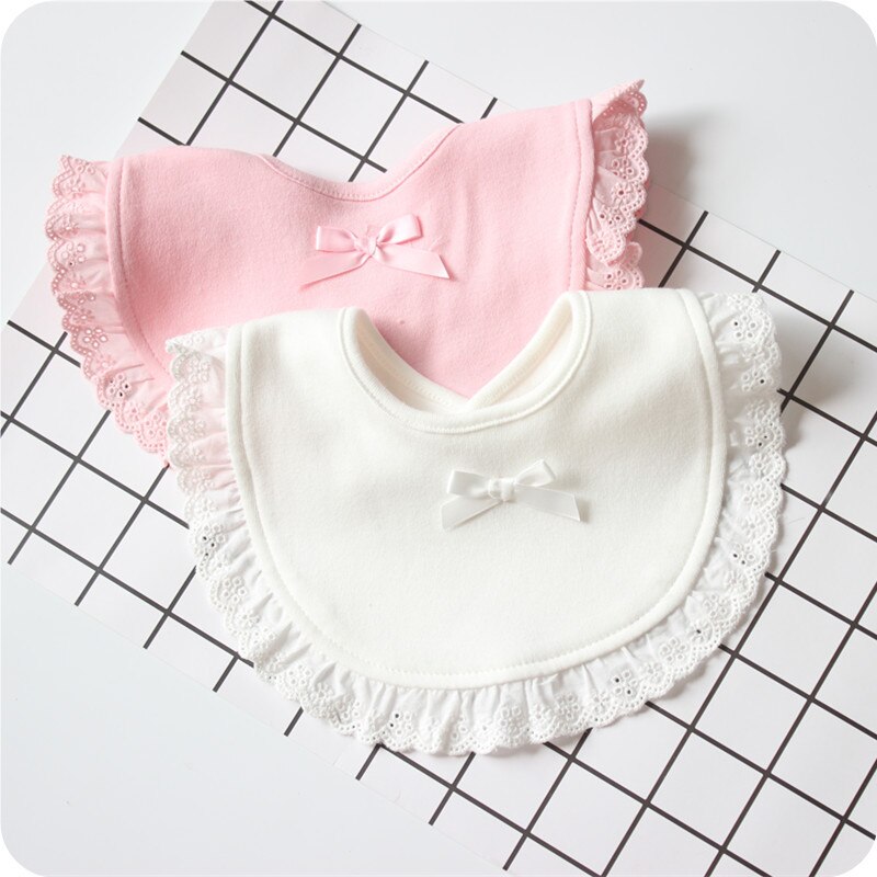 Meisje Baby Slabbetjes Speeksel Handdoek Peuter Bib Prinses Kant Meisje Driehoek Handdoek Boog Prinses Slabbetjes Burp Doek Peuter Kant Baby slabbetjes