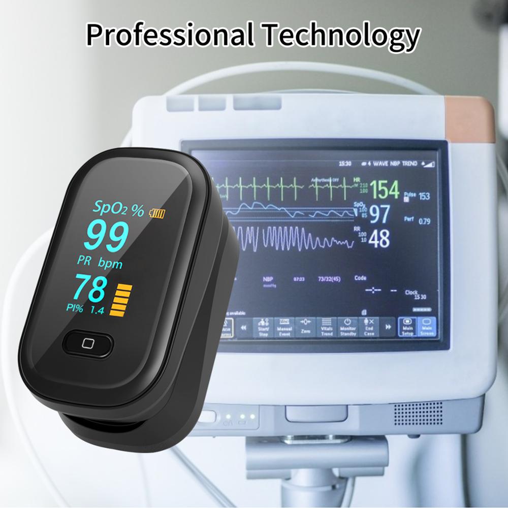 Finger Pulse Oximeter OLED Fingertip Oximeter SpO2 Oxymetre Blood Oxygen Heart Rate PR Saturator Oximetro De Dedo Pulsoximeter