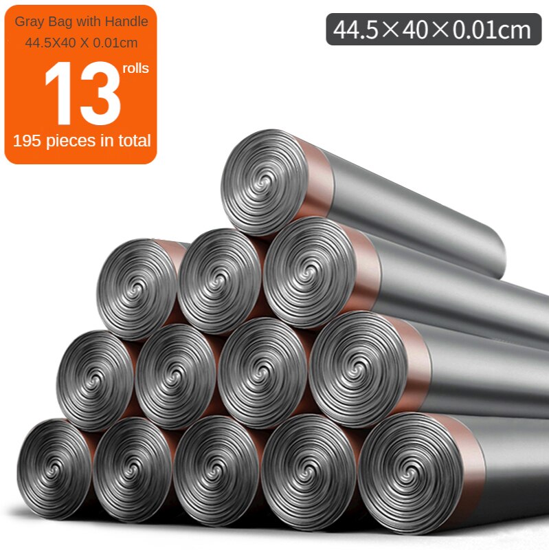 Waterproof Garbage Bucket Trash Can Portable Automatic Packing Bin Living Room Toilet Bathroom Kitchen Seal Give 2Bags: garbage bag