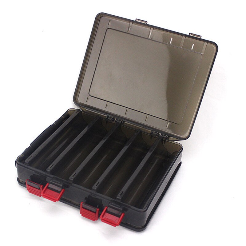Double layer Fishing Tackle Box 10/14 Compartments Fishing Lures Baits Hook Lines Tools Storage Case Fishing Tools Pesca Boxes
