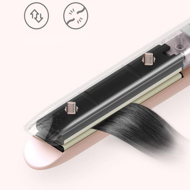 Mini 2 in 1 flatjerns rettetang og krølltang bærbart pro twist hårrettetang flattjern hårkrøll hårstylingverktøy