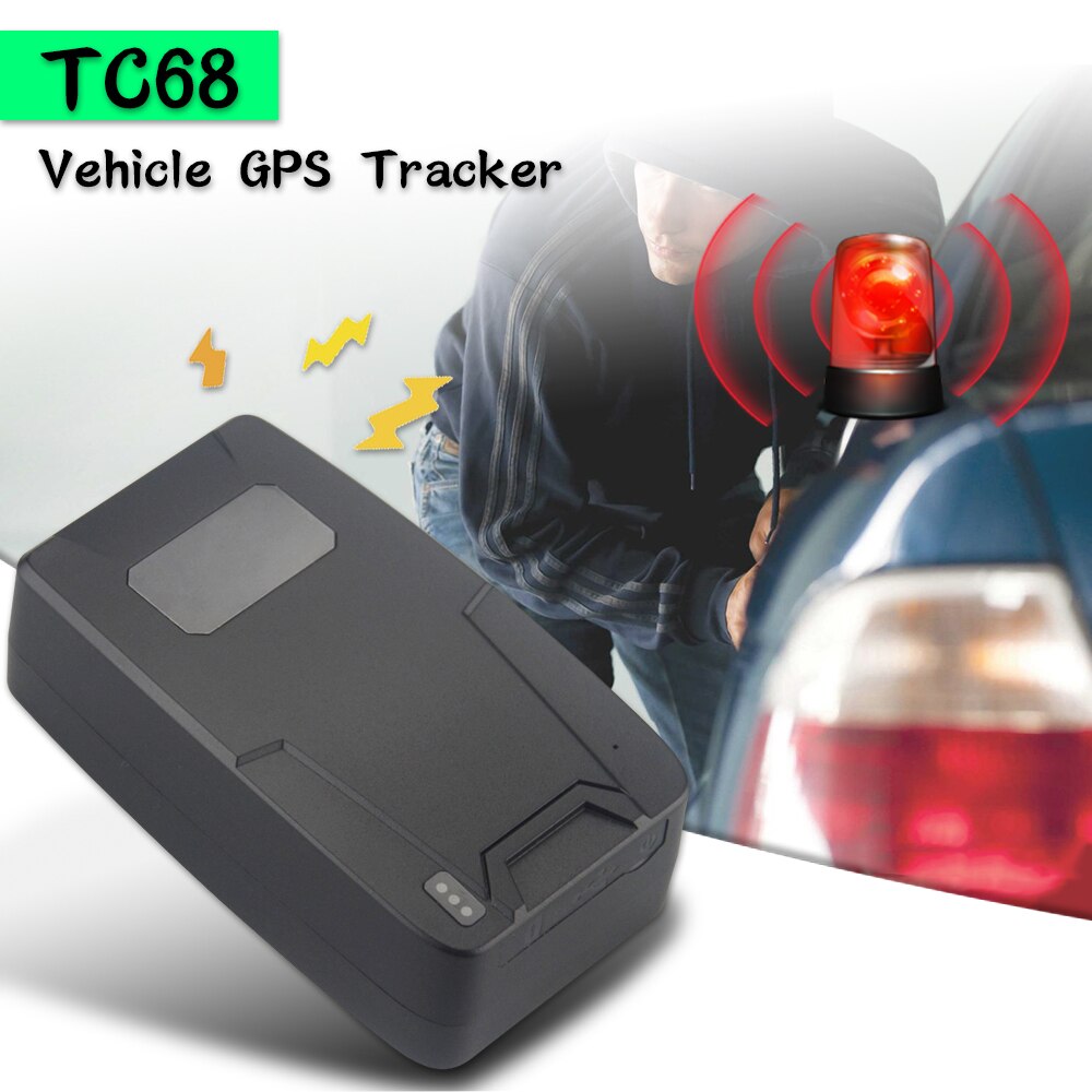 TC68 Gps Auto Tracker Met Waterdichte Wifi Positionering Locator Voeg 12000Mah Batterij Lange Standby Low Power Alarm Systeem