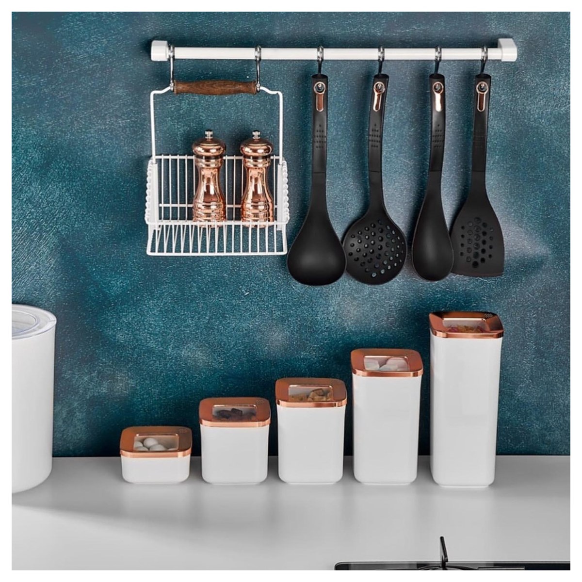Boîte de rangement en cuivre blanc, 5 pièces, , hermétique sous vide, ensemble d&#39;aliments, organisateur cuisine et garde-manger