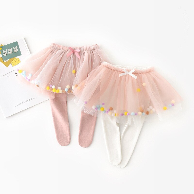 2 pièces/lot bébé bas -né bébé collants enfant en bas âge jupe Style enfants filles collants coton collants enfants bas 0-24M: 12M