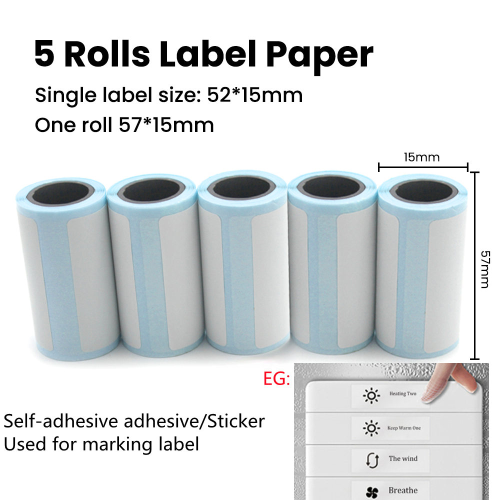 57MM Rolls Printing Paper For Mini Printer Kids Instant Print Camera Thermal Label Self-adhesive Sticker Paper Print Photo Note