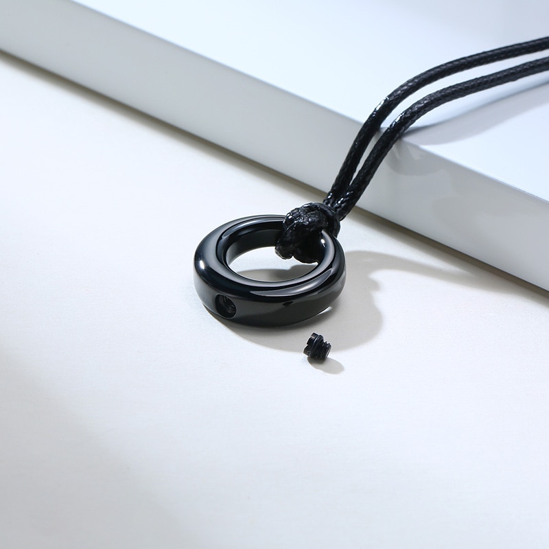 Círculo da vida eternidade amor karma colares, pingente memorial cinzas colar pulseiras para mulheres homens, lembrança cremação jóias