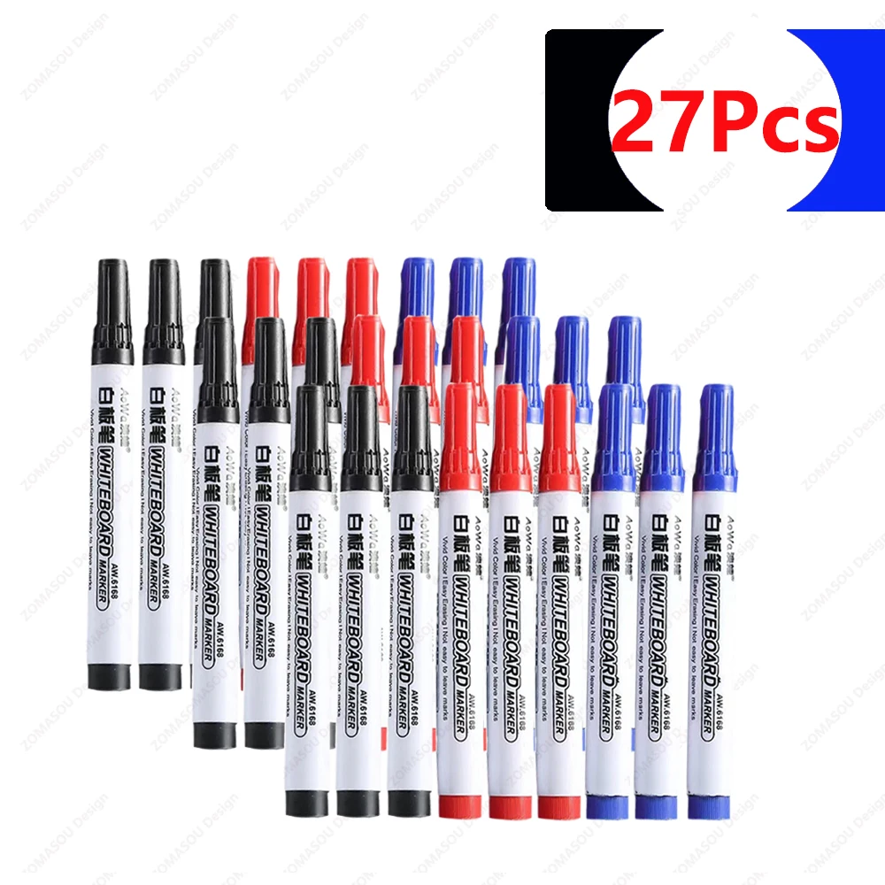 100-1pcs Erasable Whiteboard Marker Pen Teaching Chalk Blackboard Marker for Ceramics Glass Office School Art Stationery
