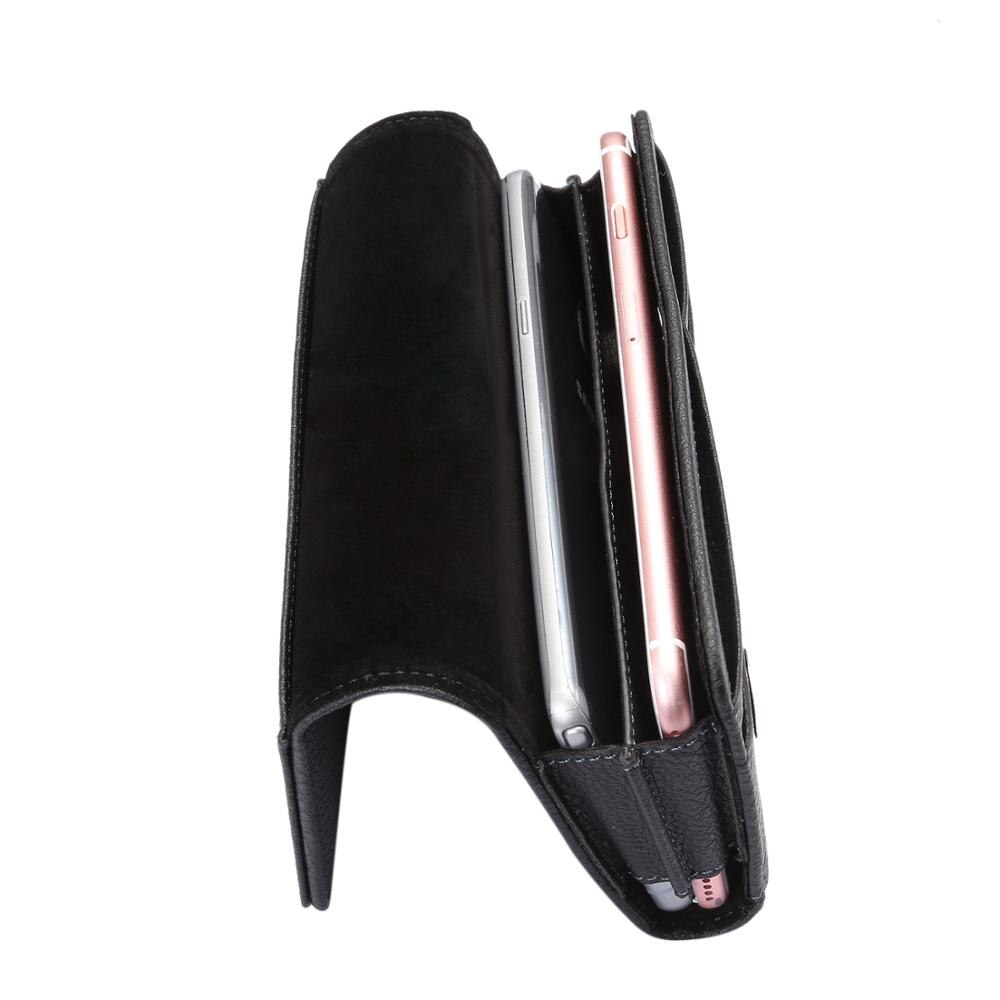 Voor Iphone Xs/X Universele Lederen Wallt Riem Telefoon Holster Voor Iphone Xs Max/8P/7P/6P, voor Samsung S20/S10 + / S9 + / S8 +
