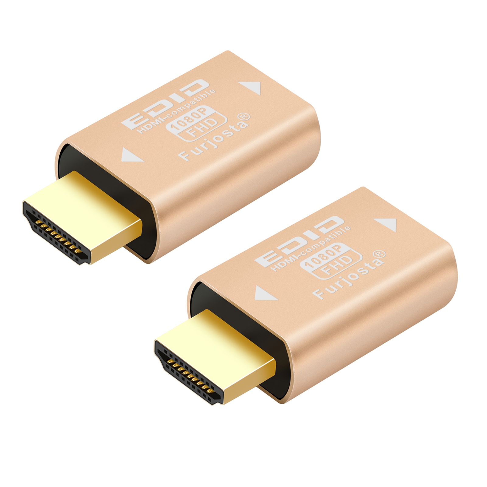 Emulador hdmi edid 1080 de aluminio ultrafino compatible con Headlesskeep, interruptores y extensores activos del monitor 1920x1080 @ 59Hz: Rojo / 0,8 m