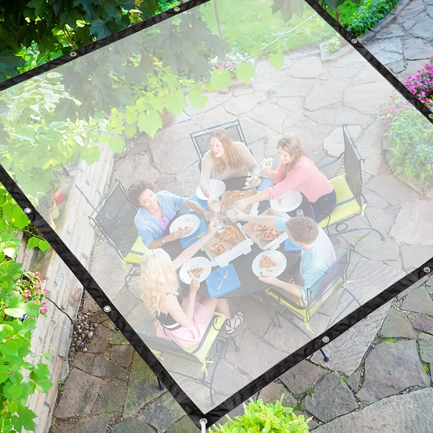 Film plastique Transparent imperméable, couverture étanche pour serre, balcon, plantes, tente isolante, terrasse extérieure, Protection UV