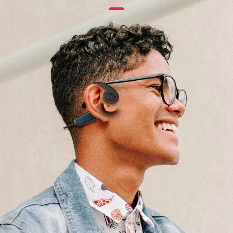 A9 Bone Conduction Headphones Painless Wireless Bluetooth 5.0 Earphone Outdoor Sports Headset Ip56 Waterproof Hands-Free